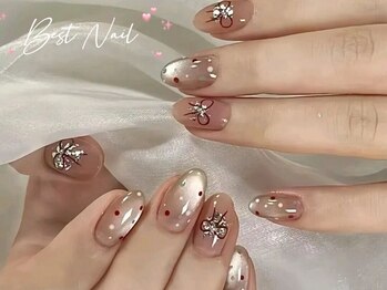 Best Nail 銀座店【ワンホンネイル・スカルプ・パラジェル・上品ジェルネイル】/ドットネイル