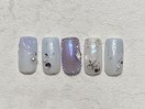 人魚の鱗ネイル
