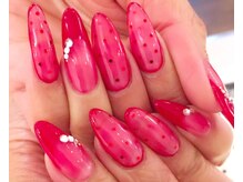 ボネール(nail ＆ eyelash Bounail)/シースルーネイル 塗りかけ