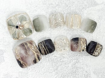 ネイルサロン レーヌ(nail salon Reine)/フット選べるデザインジェル