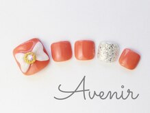 アヴィニール 表参道(Avenir)/リボンフットネイル
