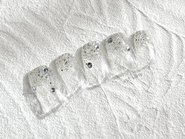 ラメ＆ドットストーン