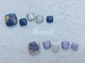 アクイユ 銀座店(ACCUEIL)の写真/【全メニューフットバス付】大人気！15種から選べるフットジェル￥9980★カラー260色以上★美甘皮ケア付♪