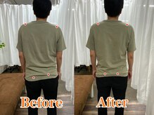 マコア 西調布店(Macore)の雰囲気（初回時の姿勢の変化。駅ちか徒歩3分、仕事帰りでも通いやすい◎）