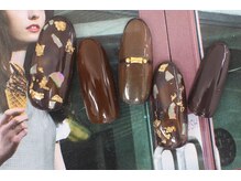 ネイルサロンセレーネ(Selene)/大人なブラウンネイル