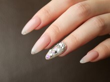 ソウ 難波店 nail salon Sou/クリア逆グラnail