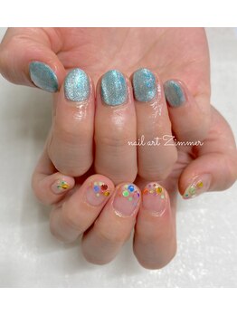 ネイルアート ジマー/クリアニュアンスとマグネット