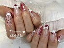 バレンタインネイル