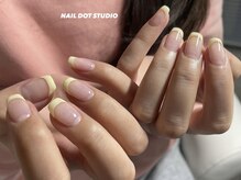 ネイルドットスタジオ 堺筋本町(NAIL DOT STUDIO)/春色フレンチ