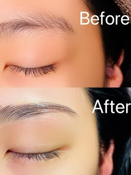 目元とカラダがととのうサロン Rees -Lash Relax-の写真/【眉×まつげ同時施術OK】黄金比WAX×LEDで印象UP☆自然で女性らしい眉×上向きまつげで横顔美人に♪