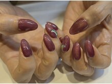 ハーティーネイル 自由が丘南口店(heartynail)/ムーン/マグネット/ワインレッド
