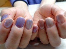 アミュリー ネイル アトリエ(Amury nail atelier)/くすみカラー アシメ トレンド