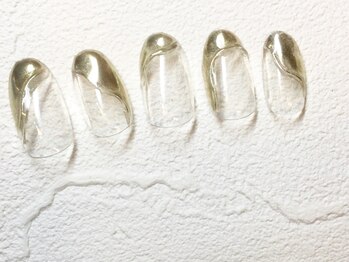 ミンクスタイル 浜松町店/ミラーニュアンスフレンチネイル