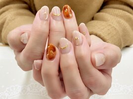 べっ甲ネイル★定額デザイン