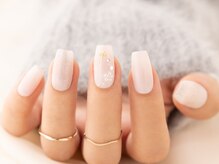 ヴァンネイル(VINGT NAIL nail&eye beauty)/シンプルリボンネイル
