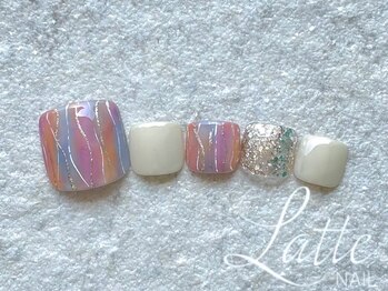 ラテネイル(Latte Nail)/marble design