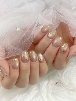 ミア(Mia)/ミラーフレンチ×ホロフラワー