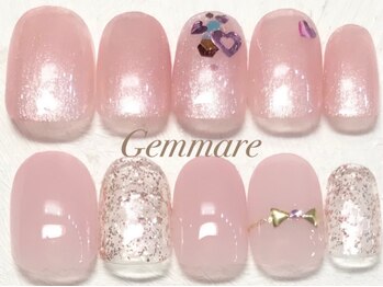 ジェンマーレ 青葉台店(Gemmare)の写真/良心的価格だからご新規様もネイル初心者様も気軽にネイルが楽しめる!ラメグラ¥5700/シンプルコース¥6480♪