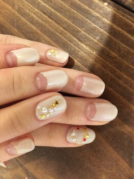 アイラッシュアンドネイル専門店 クラル(CURAR)/クリスマスネイル￥7980