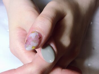 ネイルサロン リン(Lin)/手描きフラワー