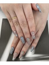 ネイルサロン ドレス(Nail Salon Dress)/〇ツイードネイル