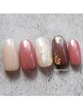 たゆ ネイル(たゆnail)/成人式ニュアンスピンクネイル