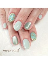モコネイル(moco nail)/☆ワンカラー2本アート☆