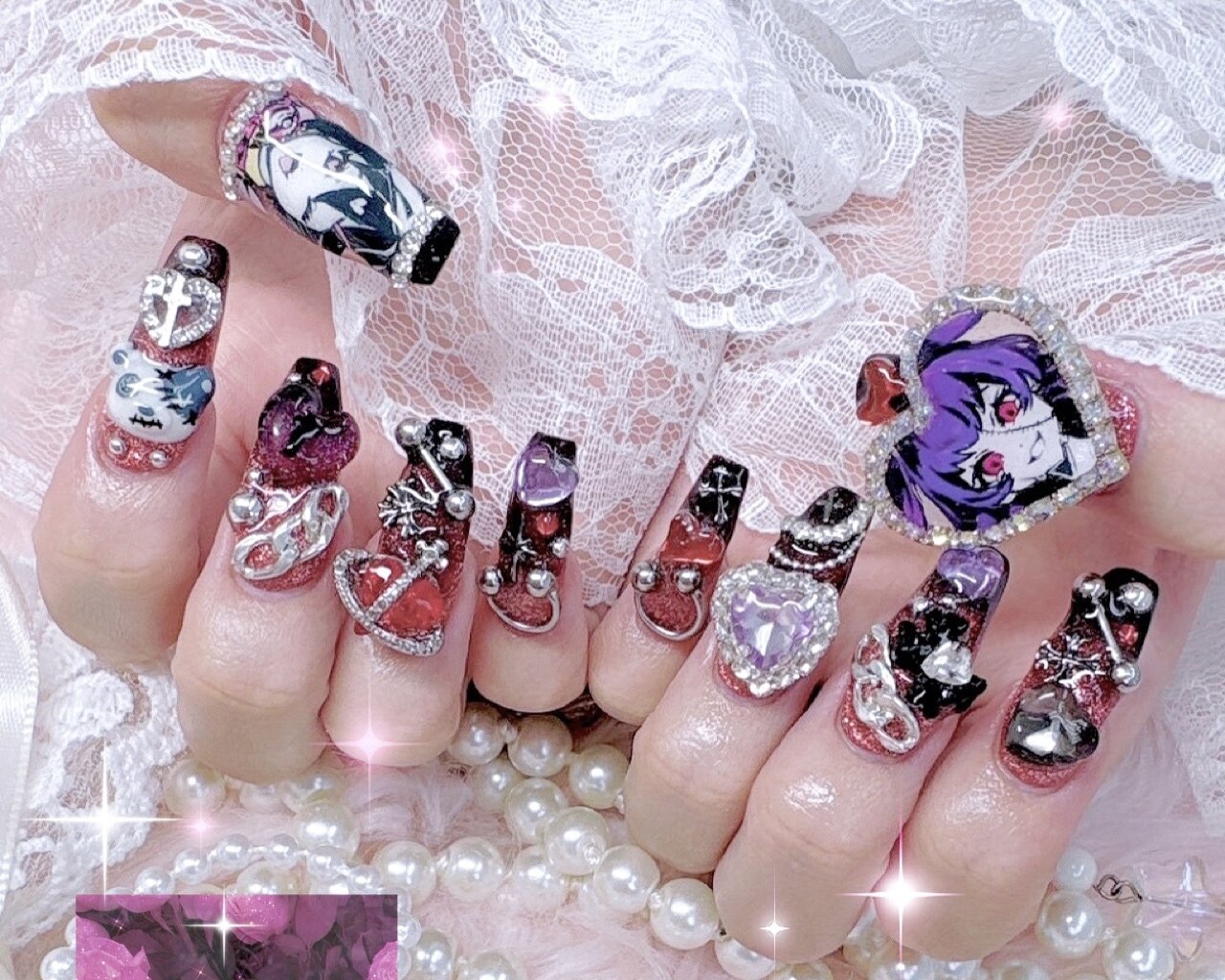 2026年冬トレンド】ゴテゴテのネイルデザイン集｜人気順｜2