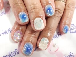 天然石＆クラッシュネイル♪