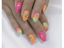 ネイルサロン ビューティーマジック 川口店/ネオンカラーネイル