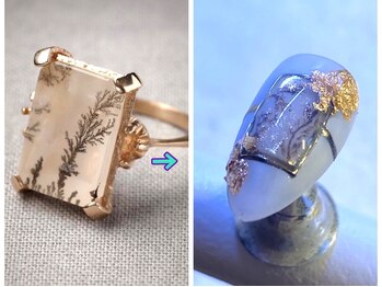 エリーネイル(ellie Nail)/絵画風アクセサリーデザイン