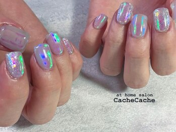 カシュカシュ(Cache Cache)/パステルブルーうるうるネイル