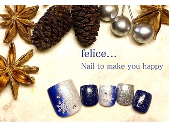 ネイルサロン フェリーチェ(felice)/【定額フットネイル】¥8500