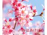 【花粉対策and春を感じる】春限定 春はあけぼのヘッドスパ100分