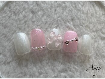 エイミー 大宮店(AMY)/ガーリーリボンネイル