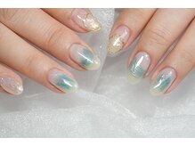 ネイルサロン マリング(Nail Salon Maring)/☆春ブルーの爽やかネイル☆