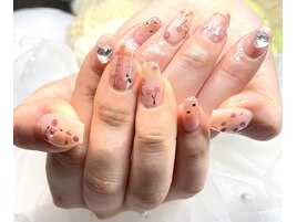 チェリー×チェック×ハート