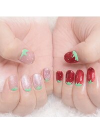 いちごネイル