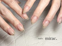 ネイルズミラク(nail's mirac.)の雰囲気(*ガラスフレンチネイル*)