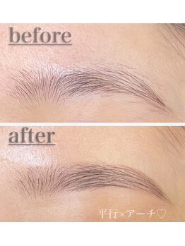 プリマアンジュ 中目黒店(PRIMA ange)/平行アーチ眉《20代,30代,40代》