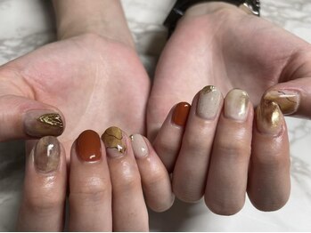 テラコッタニュアンスネイル