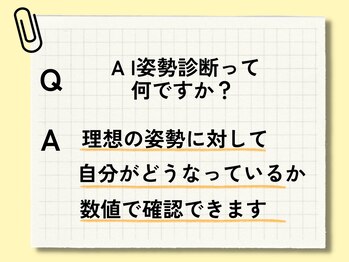 ナオル整体 春日部院(NAORU整体)/AI姿勢診断って何ですか?