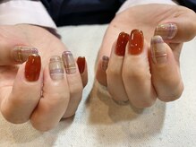 ロータス Lotus/チェック柄ネイル