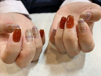 ロータス Lotus/チェック柄ネイル