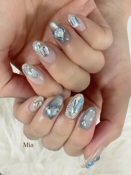 ブルージュエリーネイル