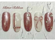 はあとねいる 板橋仲宿店/2月限定デザイン☆ラメリボン