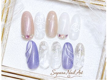 津田沼ネイルサロン サパラ(sapara)/プラチナ定額☆¥6,899 100種☆