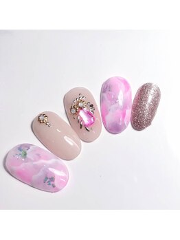 ニュアンスピンクネイル
