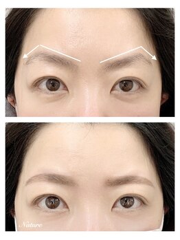ナテュール(Nature)/山が上がって強め印象眉のお悩み