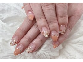 (中原)オレンジネイル